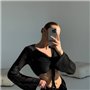 Пляжний в"язаний костюм у чорному кольорі 128551111 Ghazel фото - Luxbikini