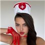 Еротичний червоний мереживний боді з панчохами для рольової гри медсестри 113291111 Ghazel фото - Luxbikini
