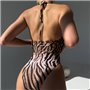 Суцільний купальник в трендовому леопардовому принті 129161111 Ghazel фото - Luxbikini