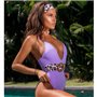 Суцільний купальник у фіолетовому кольорі 759211111 Ghazel фото - Luxbikini