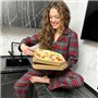 Фланелева червона піжамка на ґудзиках в сіру клітинку 842811111 Ghazel фото - Luxbikini