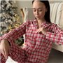 Фланелева зручна піжамка на ґудзиках в червону клітинку 837911111 Ghazel фото - Luxbikini