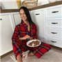 Класична піжама червона в клітинку віскоза 107001111 Ghazel фото - Luxbikini