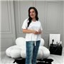 Жіноча піжама костюм для дому з футболкою та штанами PLUS SIZE 763011111 Ghazel фото - Luxbikini