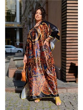Розкішна шовкова довга сукня-туніка PLUS SIZE 476911111 Ghazel фото - Luxbikini