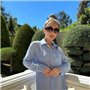 Розкішна пляжна сорочка в блакитному кольорі 192011111 Ghazel фото - Luxbikini