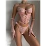 Довгі фатинові рожеві рукавички 122481111 Ghazel фото - Luxbikini