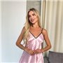 Рожева шовкова сорочка для сну 844611111 Ghazel фото - Luxbikini