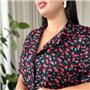 Шовкова сорочка на ґудзиках для дому PLUS SIZE 102461111 Ghazel фото - Luxbikini