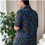 Шовкова сорочка на ґудзиках для дому PLUS SIZE 102511111 Ghazel фото - Luxbikini