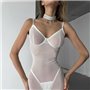 Еротична біла прозора сорочка з шнурівкою на спинці 845511111 Ghazel фото - Luxbikini