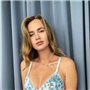 Топ з вишивкою Блакитний 753111111 Ghazel фото - Luxbikini