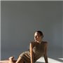 Розкішна в"язана туніка в нюдовому кольорі 128421111 Ghazel фото - Luxbikini