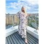 Розкішна максі сукня- туніка біла PLUS SIZE для відпочинку 874711111 Ghazel фото - Luxbikini