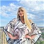 Розкішна максі сукня- туніка біла PLUS SIZE для відпочинку 874711111 Ghazel фото - Luxbikini