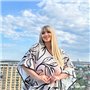 Розкішна максі сукня- туніка біла PLUS SIZE для відпочинку 874711111 Ghazel фото - Luxbikini