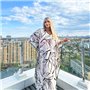 Розкішна максі сукня- туніка біла PLUS SIZE для відпочинку 874711111 Ghazel фото - Luxbikini