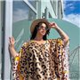 Розкішна шовкова довга леопардова сукня-туніка PLUS SIZE 918811111 Ghazel фото - Luxbikini