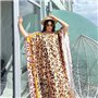 Розкішна шовкова довга леопардова сукня-туніка PLUS SIZE 918811111 Ghazel фото - Luxbikini
