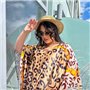 Розкішна шовкова довга леопардова сукня-туніка PLUS SIZE 918811111 Ghazel фото - Luxbikini