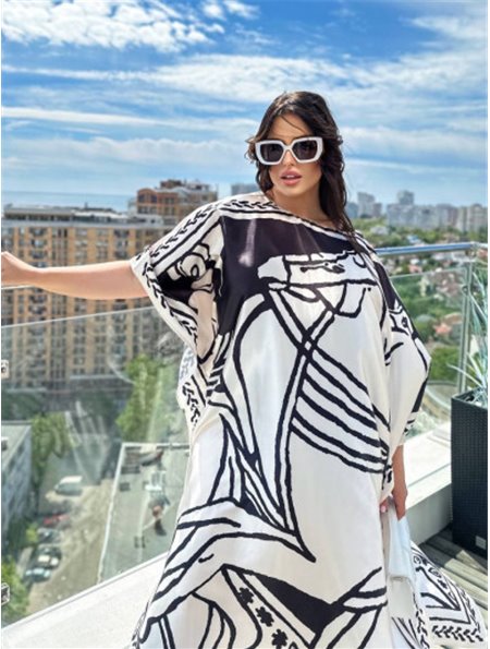 Розкішна шовкова довга сукня-туніка PLUS SIZE 157201111 Ghazel фото - Luxbikini