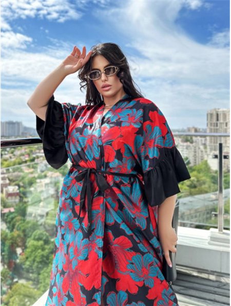Розкішна шовкова довга туніка PLUS SIZE 919111111 Ghazel фото - Luxbikini