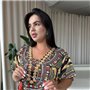 Легка максі сукня-туніка етно принт PLUS SIZE для відпочинку 101001111 Ghazel фото - Luxbikini
