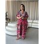Легка максі сукня-туніка рожева PLUS SIZE для відпочинку 101031111 Ghazel фото - Luxbikini