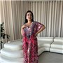Легка максі сукня-туніка рожева PLUS SIZE для відпочинку 101031111 Ghazel фото - Luxbikini