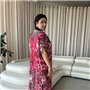 Легка максі сукня-туніка рожева PLUS SIZE для відпочинку 101031111 Ghazel фото - Luxbikini
