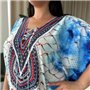 Легка максі сукня-туніка етно принт PLUS SIZE для відпочинку 101041111 Ghazel фото - Luxbikini