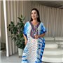 Легка максі сукня-туніка етно принт PLUS SIZE для відпочинку 101041111 Ghazel фото - Luxbikini