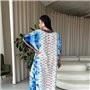 Легка максі сукня-туніка етно принт PLUS SIZE для відпочинку 101041111 Ghazel фото - Luxbikini