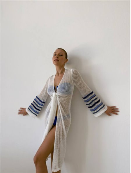 Пляжна накидка з легкої в"язки 128591111 Ghazel фото - Luxbikini