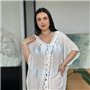 Пляжна біла жіноча туніка PLUS SIZE 135721111 Ghazel фото - Luxbikini