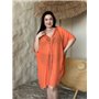 Пляжна помаранчева жіноча туніка PLUS SIZE 159181111 Ghazel фото - Luxbikini