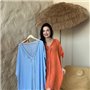 Пляжна помаранчева жіноча туніка PLUS SIZE 159181111 Ghazel фото - Luxbikini