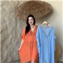 Пляжна помаранчева жіноча туніка PLUS SIZE 159181111 Ghazel фото - Luxbikini
