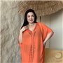 Пляжна помаранчева жіноча туніка PLUS SIZE 159181111 Ghazel фото - Luxbikini