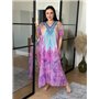 Довга сукня-туніка рожева PLUS SIZE 124751111 Ghazel фото - Luxbikini