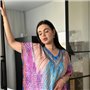 Довга сукня-туніка рожева PLUS SIZE 124751111 Ghazel фото - Luxbikini