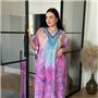 Довга сукня-туніка рожева PLUS SIZE 124751111 Ghazel фото - Luxbikini