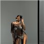 Стильна пляжна туніка з бахромою у чорному кольорі 124461111 Ghazel фото - Luxbikini