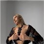 Сексуальний набір: чорний мереживний халат + білизна 899311111 Ghazel фото - Luxbikini