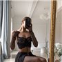 Чорна спокуслива білизна трусики,панчохи 147121111 Ghazel фото - Luxbikini
