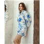 Жіночий костюм "Milano" тканина льон Синій 5248 QC фото - Luxbikini