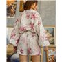 Жіночий костюм "Milano" тканина льон Рожевий 5246 QC фото - Luxbikini