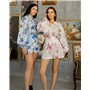 Жіночий костюм "Milano" тканина льон Рожевий 5246 QC фото - Luxbikini
