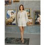 Домашній костюм "Florence" тканина льон Білий 5244 QC фото - Luxbikini