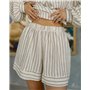 Домашній костюм "Florence" тканина льон Білий 5244 QC фото - Luxbikini